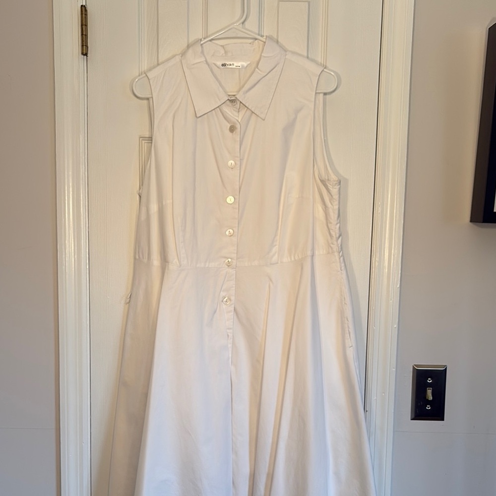 Custom Made White Sleeveless Sundress